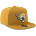 Men's Jacksonville Jaguars New Era Gold 2017 Color Rush 9FIFTY Snapback Adjustable Hat 2764178